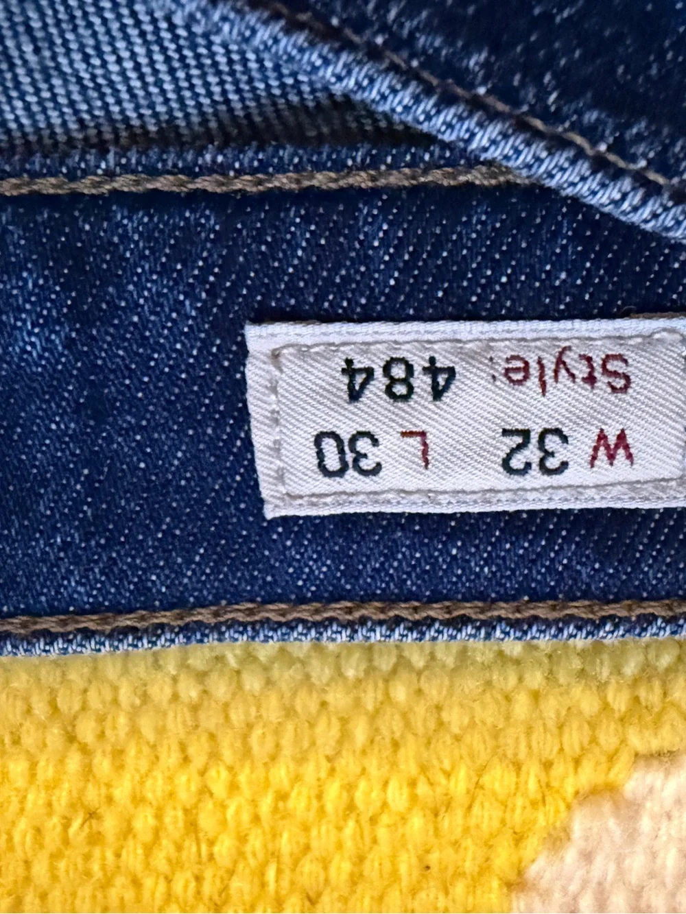 Men’s J Crew 484s, dark blue jeans